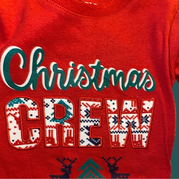 NWOT JINGLES & JOY HOLIDAY CREW PJ SET•L/S EMBROIDERED SHIRT•REINDEER PANTS•S/2T - Picture 5 of 12